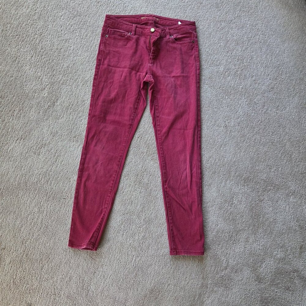 Michael Kors Skinny Jeans Size 4 Red